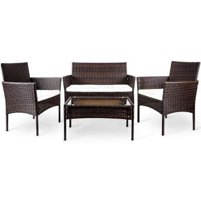 High back bay green espresso outdoor curved modern wicker patio furniture