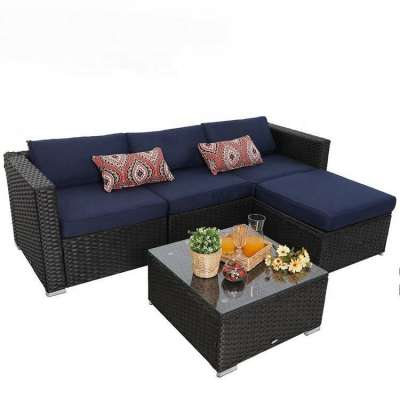 Sectionals brown pc outdoor set monroe outside wicker furniture sets