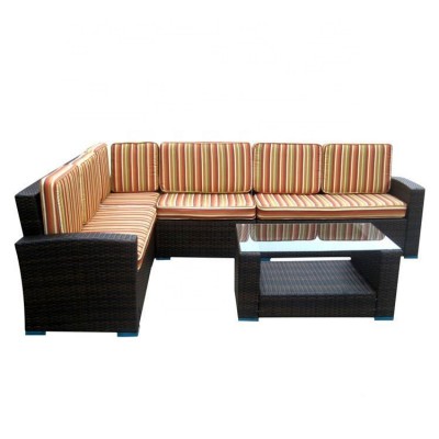 Wicker sofa outdoor white grey plastic patio synthetic rattan garden furniture