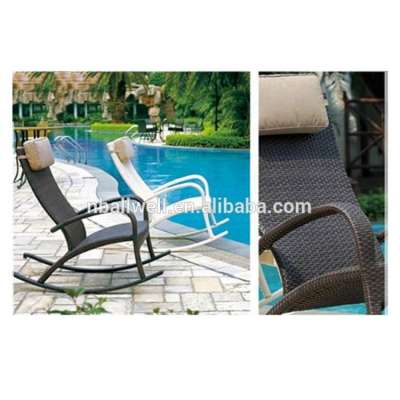 AWRF5576 Outdoor garden rattan rocking reclining chair,rattan reclining chair