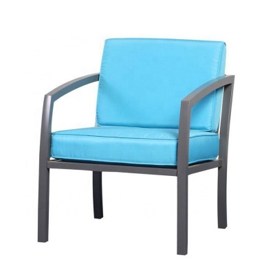 Professional manufacture plastic wood chair aluminum sofa setaluminum sofa set restaurant chair